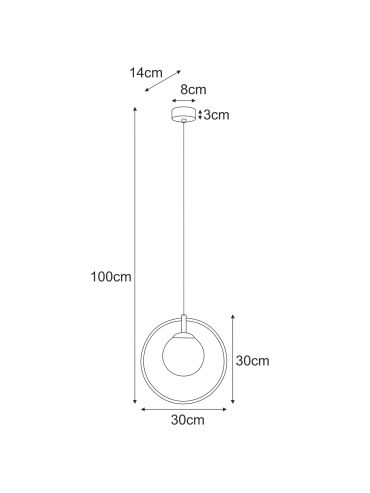 Lampa wisząca K-5473  MALTA