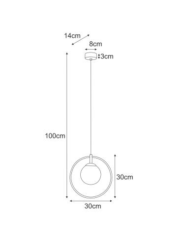 Lampa wisząca K-5390  RITUS