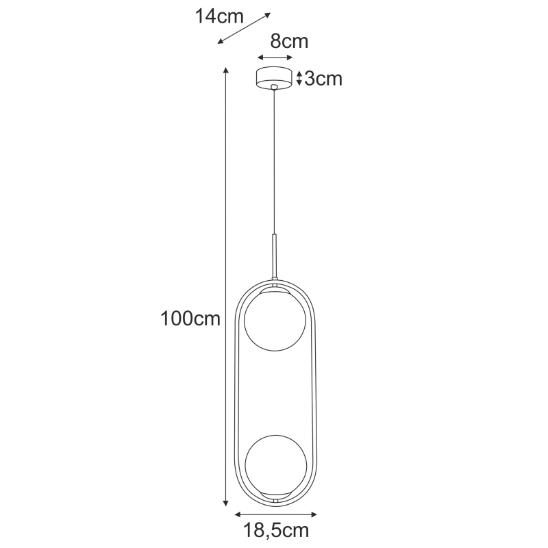 Lampa wisząca K-5397  SVEN