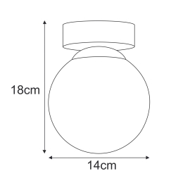 Lampa sufitowa K-5363  MEGAN