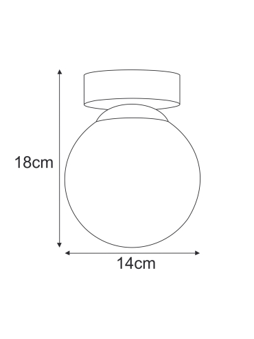 Lampa sufitowa K-5363  MEGAN