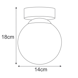 Lampa sufitowa K-5366  PIRO