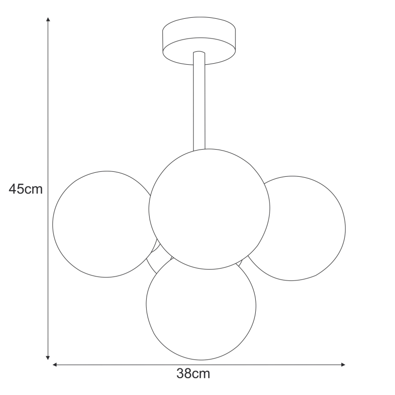 Lampa sufitowa K-5367  PIRO