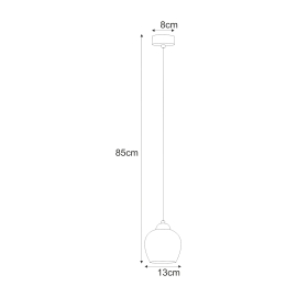 Lampa wisząca K-5600  ABRO