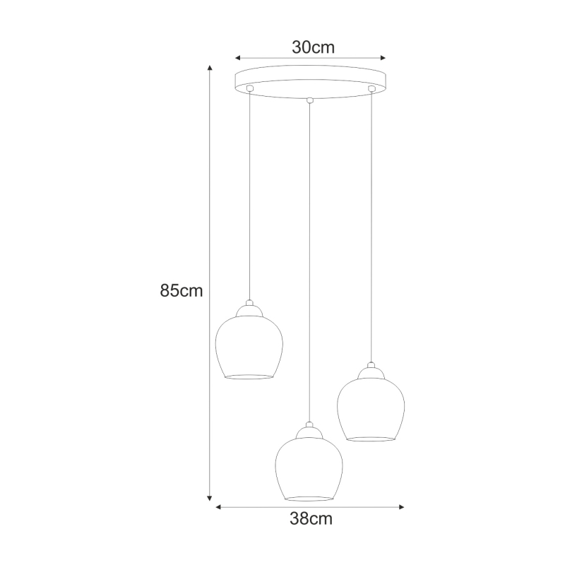 Lampa wisząca K-5606  TULA