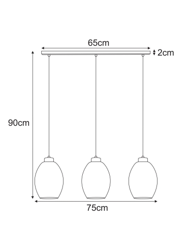 Lampa wisząca K-5721  BALBO