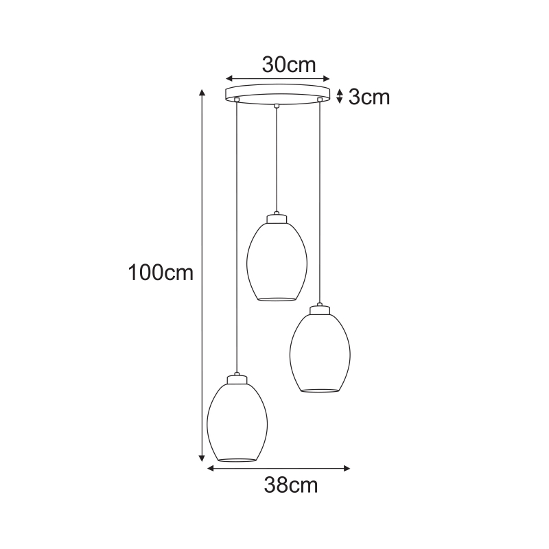 Lampa wisząca K-5722  BALBO