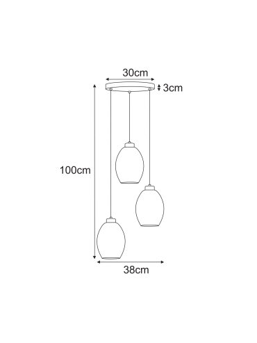 Lampa wisząca K-5722  BALBO