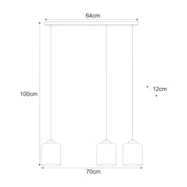 Lampa wisząca K-5575  MIRI