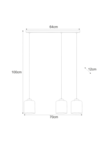 Lampa wisząca K-5575  MIRI