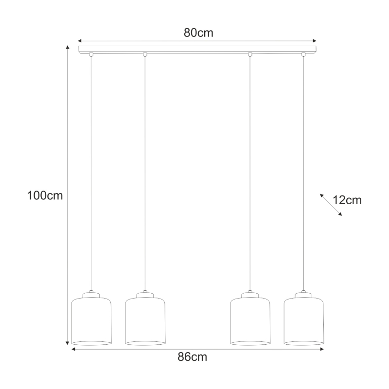 Lampa wisząca K-5576  MIRI
