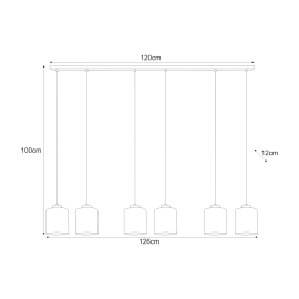 Lampa wisząca K-5577  MIRI