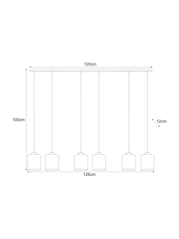 Lampa wisząca K-5577  MIRI