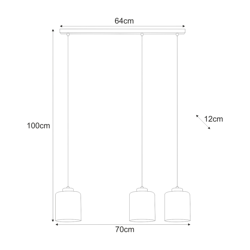 Lampa wisząca K-5570  SORO