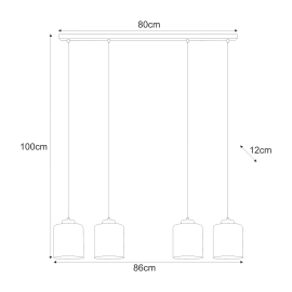 Lampa wisząca K-5571  SORO