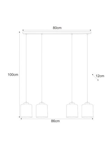 Lampa wisząca K-5571  SORO