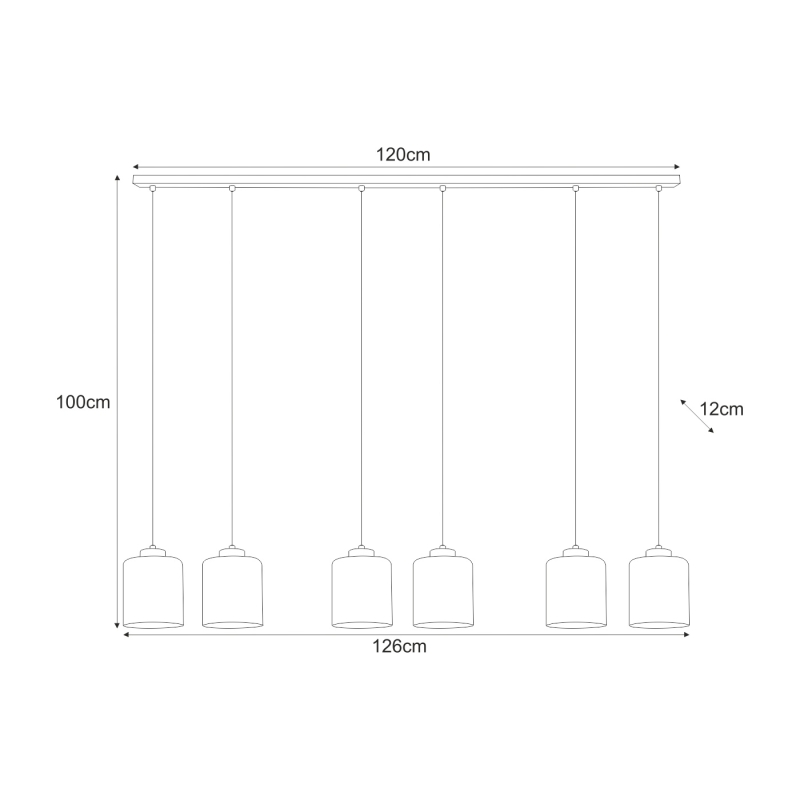 Lampa wisząca K-5572  SORO