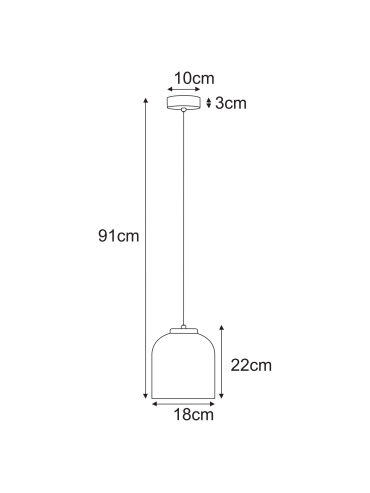 Lampa wisząca K-5620  CAPRI