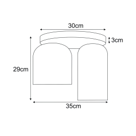 Lampa sufitowa K-5634  INGA