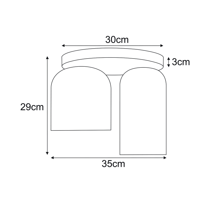 Lampa sufitowa K-5634  INGA