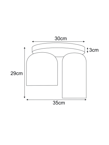Lampa sufitowa K-5634  INGA