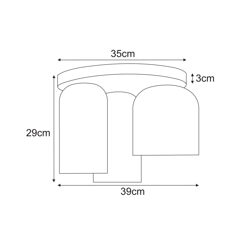 Lampa sufitowa K-5635  INGA