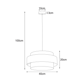 Lampa wisząca K-5271  CEZAR