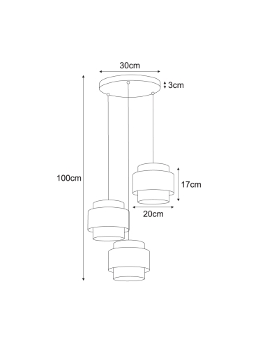 Lampa wisząca K-5272  CEZAR