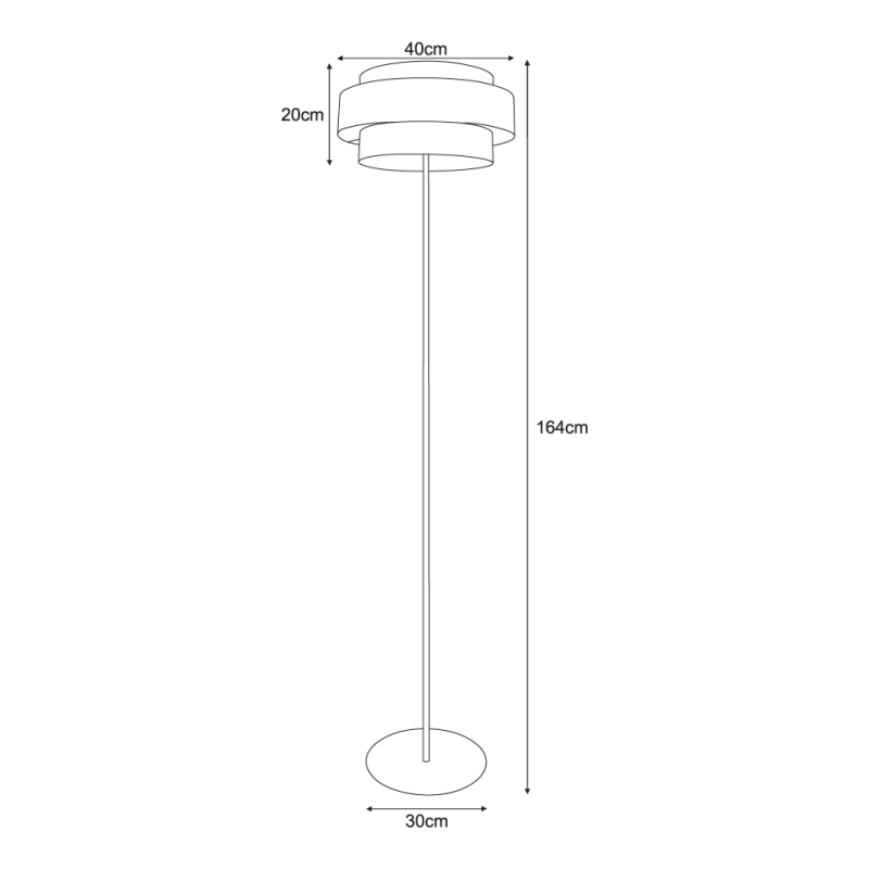 Lampa podłogowa K-5275  CEZAR