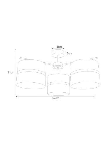 Lampa sufitowa K-5502  MALAVI