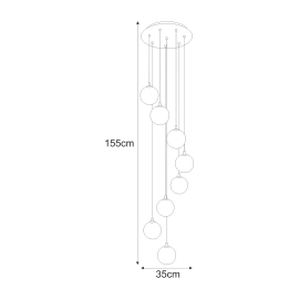 Lampa wisząca K-5552  ASPEN