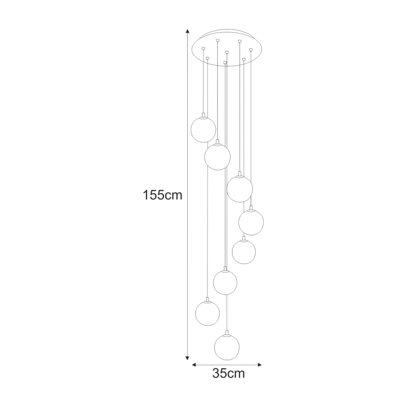 Lampa wisząca K-5557  DORI