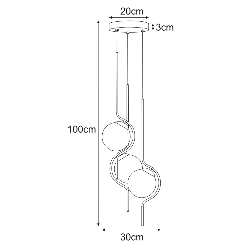 Lampa wisząca K-5338  VELA