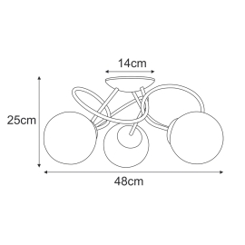 Lampa sufitowa K-5350  NELA