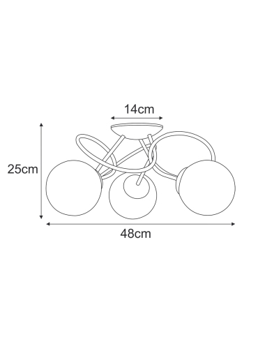 Lampa sufitowa K-5350  NELA