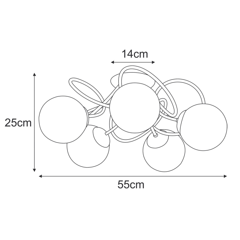 Lampa sufitowa K-5351  NELA