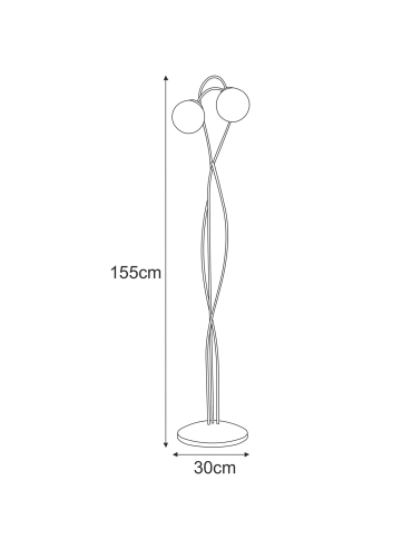 Lampa podłogowa K-5353  NELA
