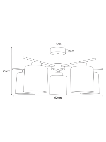Lampa wisząca K-5812  VANES