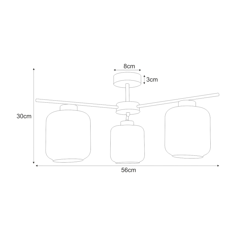 Lampa sufitowa K-5516  PIEGA