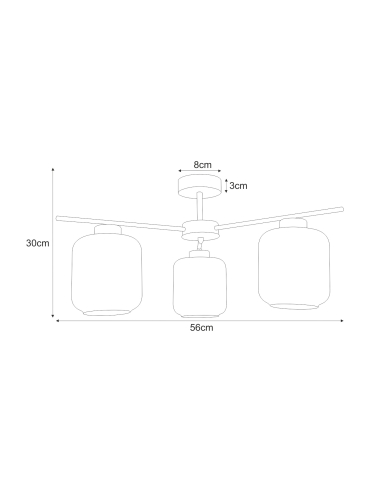 Lampa sufitowa K-5516  PIEGA