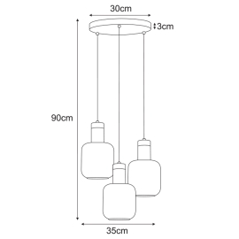 Lampa wisząca K-5262  DENIS