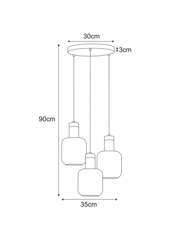 Lampa wisząca K-5262  DENIS