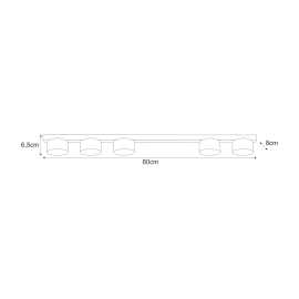 Lampa sufitowa K-5533  CRUZ
