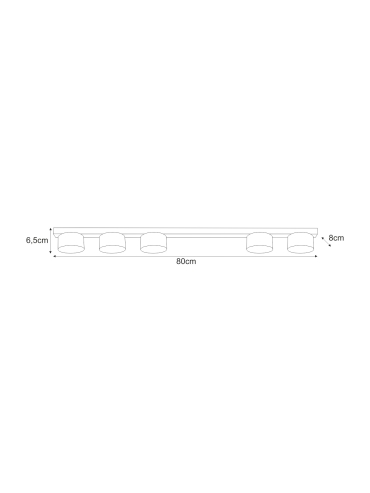 Lampa sufitowa K-5533  CRUZ