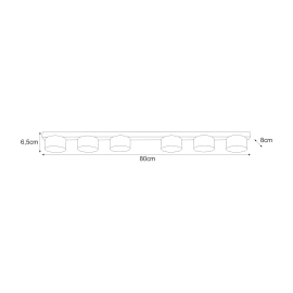 Lampa sufitowa K-5534  CRUZ