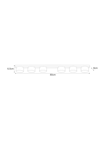 Lampa sufitowa K-5534  CRUZ