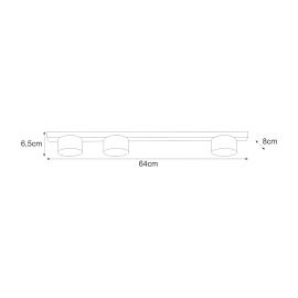 Lampa sufitowa K-5531  CRUZ