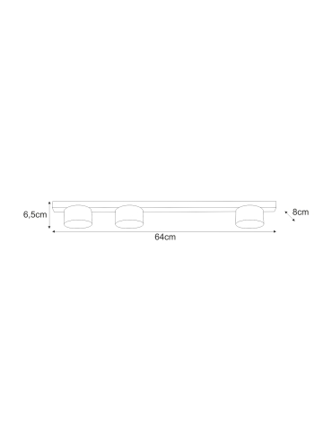 Lampa sufitowa K-5531  CRUZ