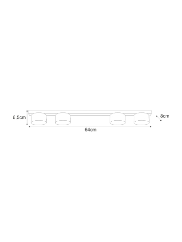 Lampa sufitowa K-5532  CRUZ