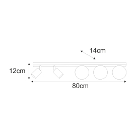 Lampa sufitowa K-5496  ANDI